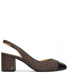 Sandały na słupku MICHAEL Michael Kors brązowe 