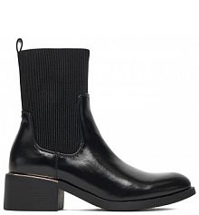 Botki na słupku JENNY czarne 