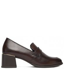 Półbuty na obcasie Lasocki brązowe damskie 