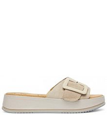 Klapki s.Oliver beżowe damskie 