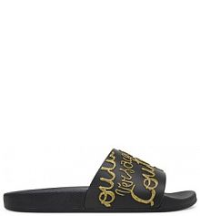 Klapki Versace Jeans Couture czarne damskie 