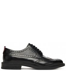 Półbuty wizytowe HUGO czarne męskie 