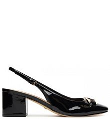 Sandały na słupku Guess czarne 