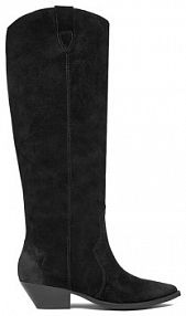 Kozaki na obcasie Badura czarne 