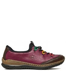 Półbuty Rieker fioletowe damskie 