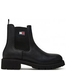 Botki Tommy Jeans czarne damskie 