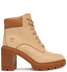 Botki na słupku Timberland beżowe 