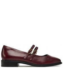 Baleriny Tamaris bordowy damskie 