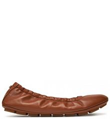 Baleriny BOSS brązowe damskie 