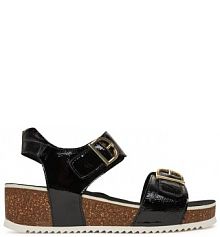 Sandały na koturnie Ara czarne 