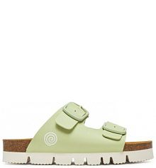 Klapki Dr. Brinkmann zielone damskie 