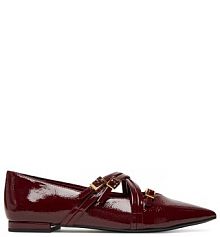 Baleriny Tamaris bordowy damskie 