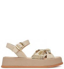 Sandały Liu Jo beżowe damskie 