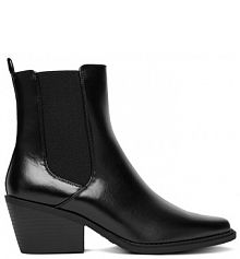 Botki na słupku JENNY czarne 