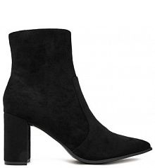 Botki na słupku JENNY czarne 