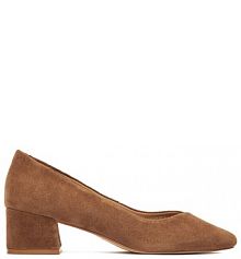 Półbuty na obcasie Lasocki brązowe damskie 