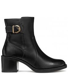 Botki na słupku Geox czarne 