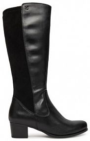 Kozaki na obcasie Caprice czarne 