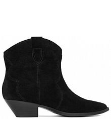 Botki na słupku Badura czarne 