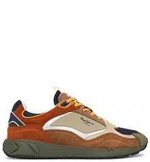 Sneakersy Pepe Jeans brązowe męskie 