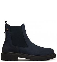 Botki Tommy Hilfiger granatowe damskie 