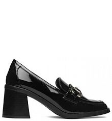 Półbuty na obcasie JENNY czarne damskie 