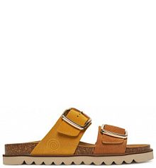 Klapki Dr. Brinkmann żółte damskie 