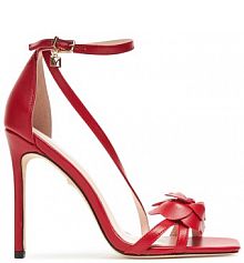 Sandały na szpilce Marciano Guess czerwone 