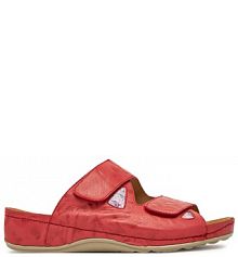 Klapki Dr. Brinkmann czerwone damskie 