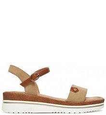 Sandały na koturnie Clara Barson beżowe 