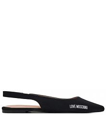 Baleriny LOVE MOSCHINO czarne damskie 