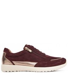 Sneakersy Caprice bordowy damskie 