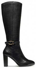 Kozaki na obcasie Geox czarne 