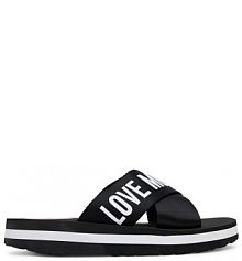 Klapki LOVE MOSCHINO czarne damskie 