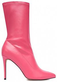 Botki na szpilce DeeZee różowe 