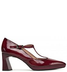 Półbuty na obcasie Hispanitas bordowy damskie 