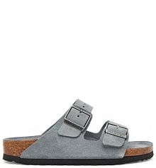 Klapki Birkenstock szare damskie 
