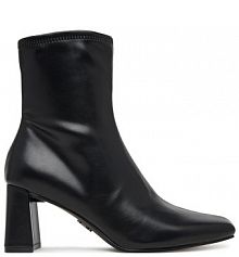 Botki na słupku Steve Madden czarne 