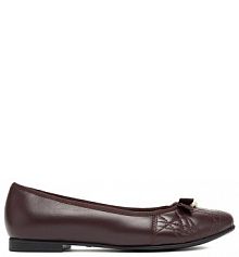 Baleriny Lasocki bordowy damskie 