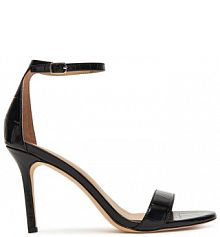 Sandały na szpilce LAUREN RALPH LAUREN czarne 
