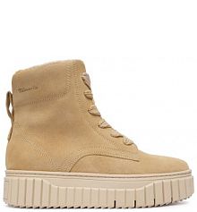 Botki Tamaris beżowe damskie 