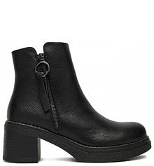 Botki na słupku Clara Barson czarne 