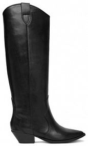 Kozaki na obcasie Badura czarne 