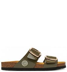 Klapki Dr. Brinkmann zielone damskie 