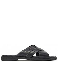 Klapki Tommy Hilfiger czarne męskie 