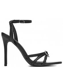 Sandały na szpilce DeeZee czarne 