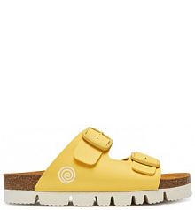 Klapki Dr. Brinkmann żółte damskie 