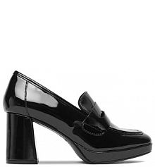 Półbuty na obcasie JENNY czarne damskie 