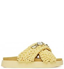 Klapki Inuikii żółte damskie 