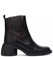 Botki na słupku Fly London czarne 